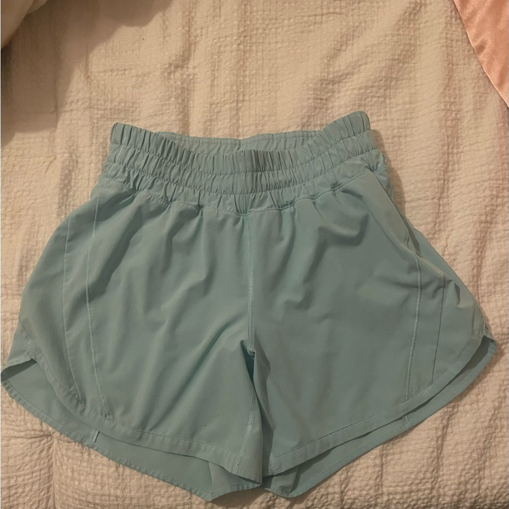 Lululemon Light Blue Hotty Hot shorts